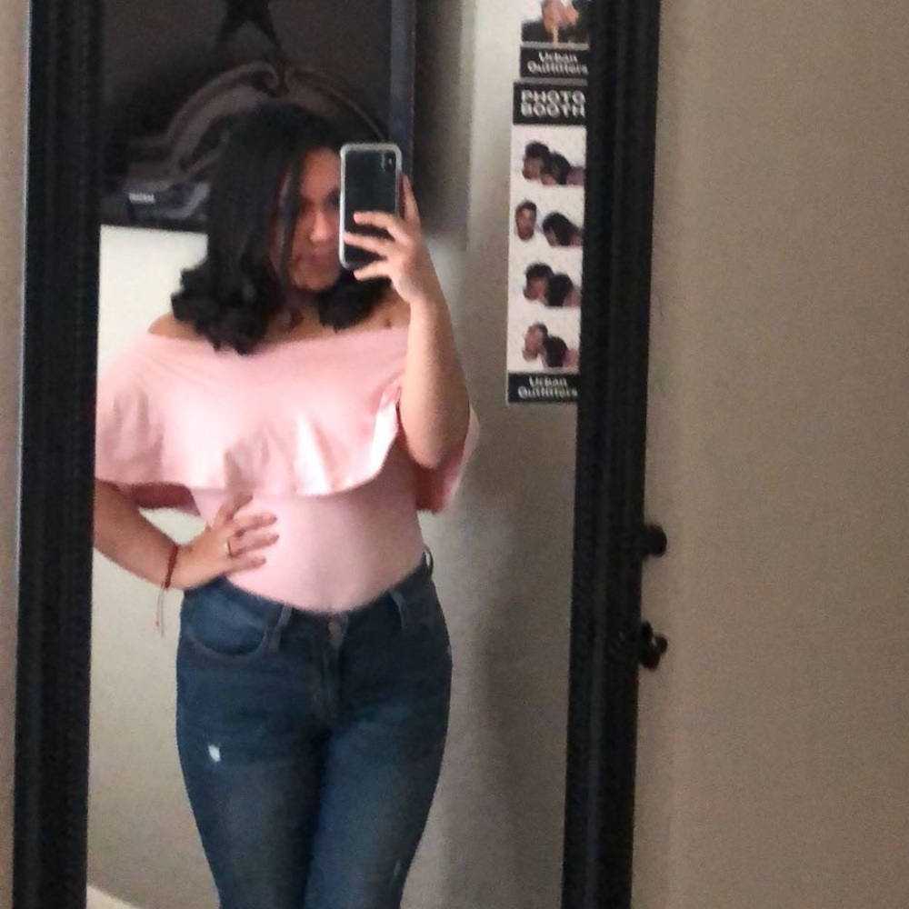 Off the shoulder body suit